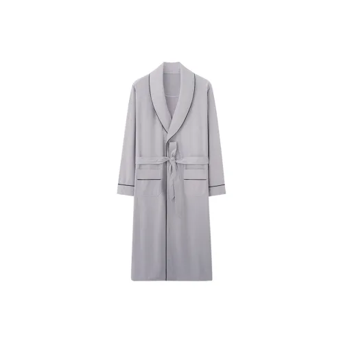 MIIOW Светло-серый Мужской Банные халаты