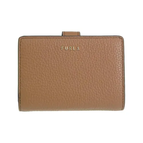 Furla Кожа Монетница Держатель для карт кошелек Маленький Женский Коричневый