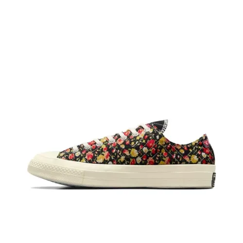 Конверс Upcycled Floral Chuck 70 Low Топ Кеды Унисекс Черный Белый