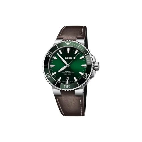 Oris Автоматический Механический Механизм Мужские Часы из Коллекции Diving 43,5 мм Зеленые