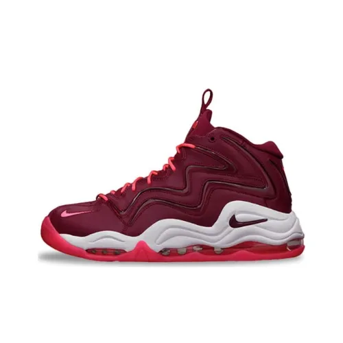 Nike Air Pippen Износостойкий и Легкий MID Топ Винтажные Баскетбольные Кроссовки Унисекс Красный