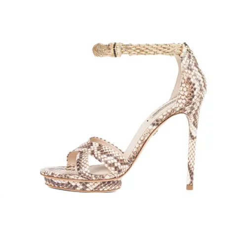 Roberto Cavalli One Ремешок Сандалии Женские Бежевые