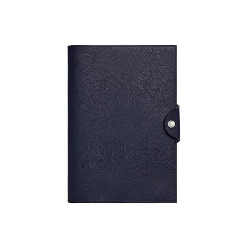 HERMES Evercolor Телячья кожа Хранение Сумка Унисекс 2Z BLEU NUIT Полночь Синий