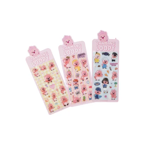 Zanmang Loopy Пузырьки Стикер Мерч по IP