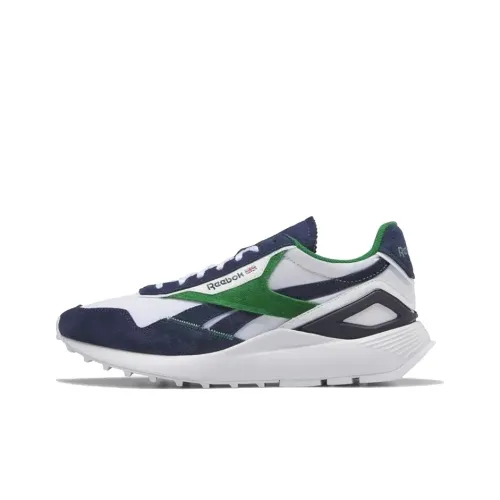 Reebok совместный классический Legacy Low Топ Беговые кроссовки Унисекс Синий Белый Зеленый