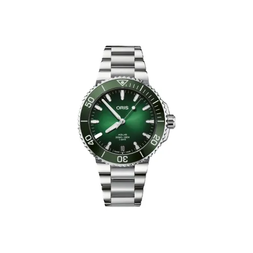 Oris Автоматический Механический Механизм Мужские Часы 41,5 мм Зеленый