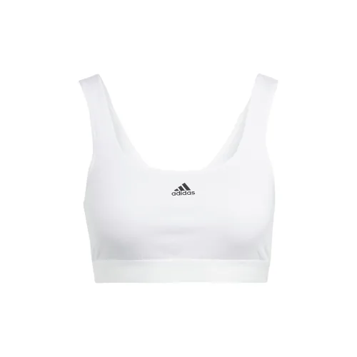 Adidas ACTIVE COMFORT FLEX Хлопок SCOOP Бюстгальтер BRALETTE Женский Белый