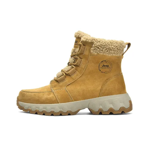 JEEP Высокие кеды Уличная обувь Мужская Желтая