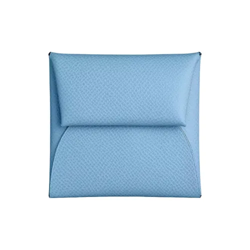 HERMES Bastia Epsom Телячья кожа Монета Кошелек Кошелек Женские 7N Celeste Небесно-голубой