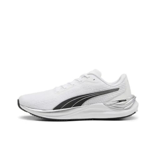 PUMA Electrify Nitro 3 Беговые кроссовки с защитой от пота Мужские Белый Черный