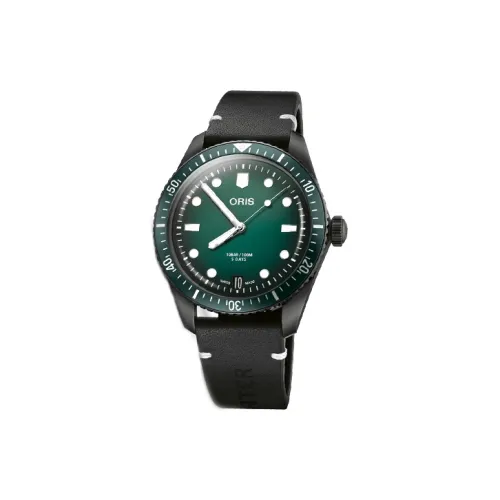 Oris Diving Collection Автоматический Механический Механизм Мужские Часы Часы 40 мм Зеленый Циферблат