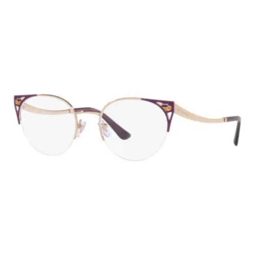 BVLGARI Металл Кошачий глаз Оправы для очков Женские Золото