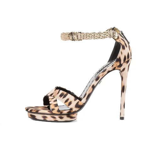 Roberto Cavalli One Ремень Сандалии 12,5 см Женские Черные