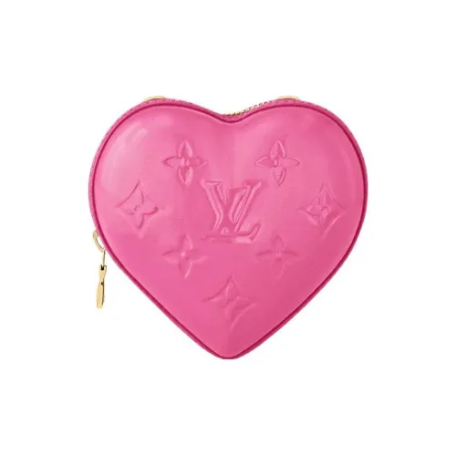 LOUIS VUITTON Keep My Heart Кожа Монета Кошелек Стандартный Женский Розовый