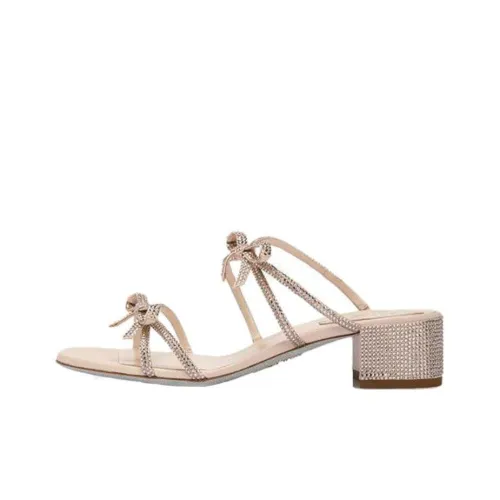 RENE CAOVILLA Caterina Quiet Slip-Ons Женские Розовые