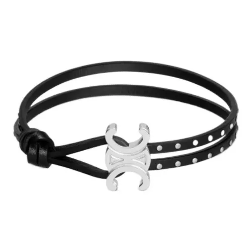 CELINE Brass Коровья кожа Браслеты Мужской Черный