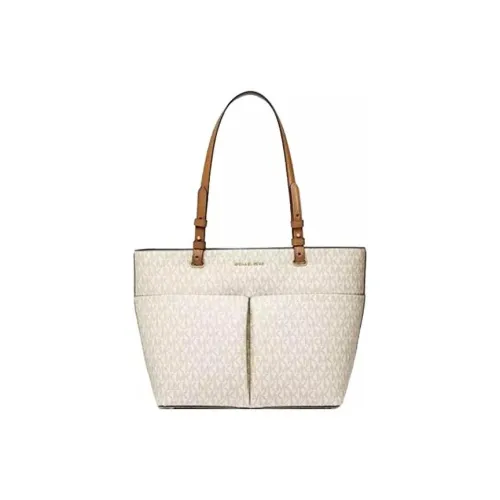 MICHAEL KORS PVC Тоут Сумка Сумка для покупок Сумка Большая Женская Ванильный с принтом и Желудево-коричневый