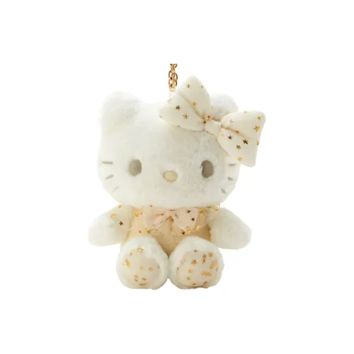 Sanrio White Winter Collection Hello Kitty Брелок Талисман Кукла Плюшевая Подвеска 13 см Рекомендуемая Высота