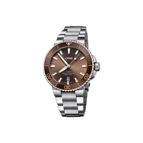 Oris Автоматический Механический Механизм Мужские Часы из Коллекции Diving 43,5 мм Коричневый