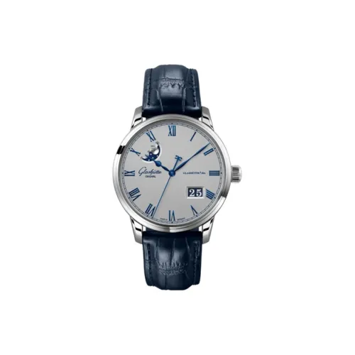 Glashütte Original Автоматический Механический Часы Мужские SENATOR 40 мм Белые