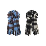 2 пачки (синяя коричневая клетка + черная белая клетка)