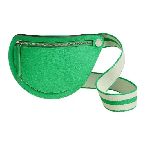 HERMES Petite Course Epsom Телячья кожа Через плечо Сумка на плечо Женская Комикс Зеленый Пузырьковый зеленый