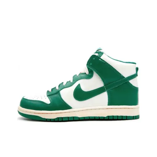 Nike Dunk High Скейтборд Кроссовки Высокий Топ Сосновый Зеленый Мужской