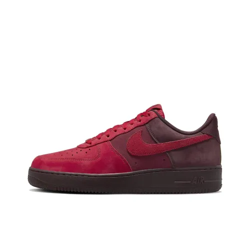 Nike Air FORCE 1 Скейтборд Кроссовки Низкие Красный Мужской