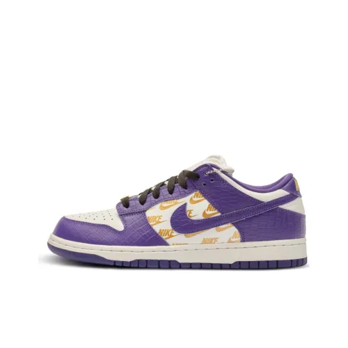 Nike Dunk SB Low Slip-Resistant Low Top Скейтборд Кроссовки Мужские Фиолетовые