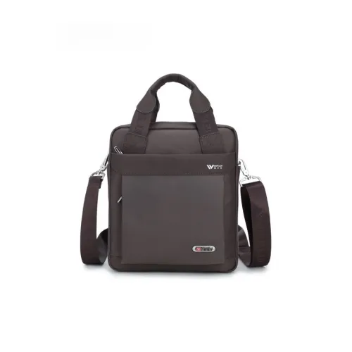 WEIERLUN Оксфорд Сумка через плечо Сумка на плечо Сумка среднего размера Мужская Черная Кофейная