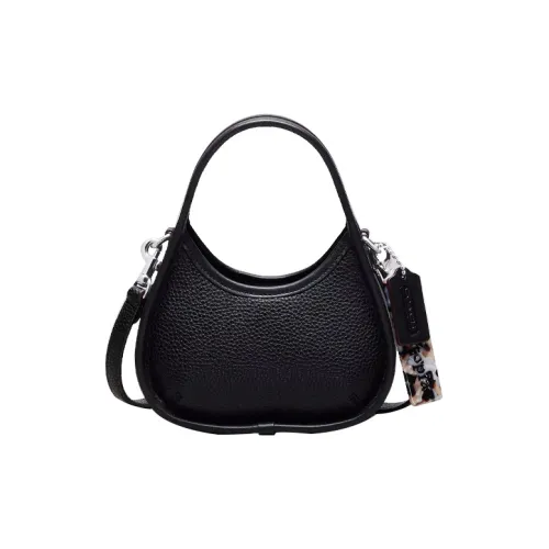 Coachtopia Ergo Переработанная кожа Сумка через плечо Портативная Сумка через плечо Мини Унисекс Черный