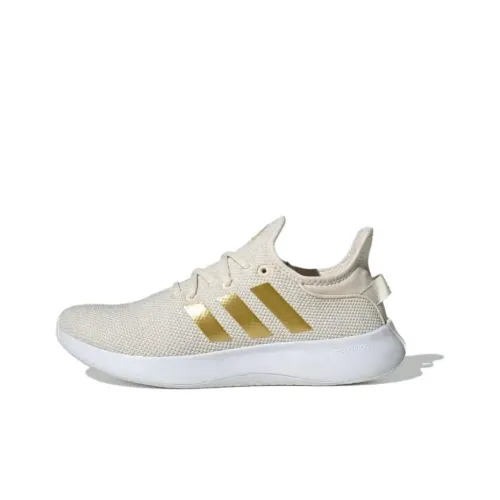 Adidas Cloudfoam Pure Low Топ Беговые кроссовки Женские Золотые