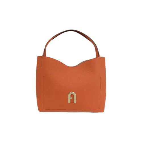 Furla Primula Телячья кожа с рельефным узором сумка через плечо сумка на плечо большая женская оранжевый цвет