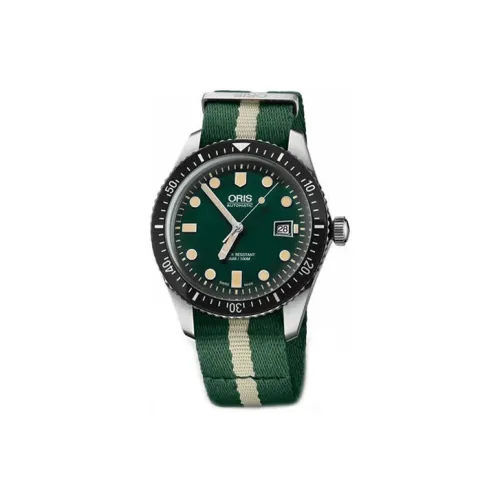 Oris Автоматический Механический Механизм Мужские Часы 42 мм Зеленый