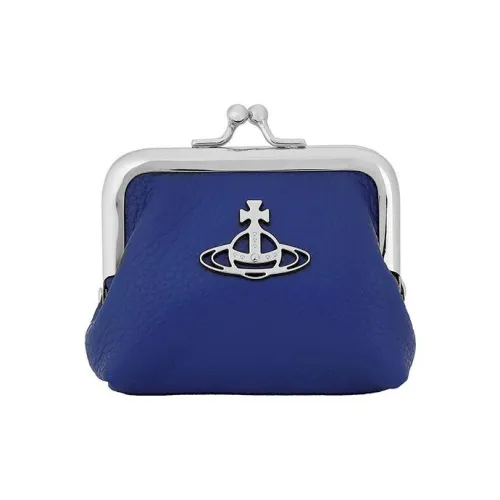 Vivienne Westwood GRAIN LEATHER Кошелек для монет Мини Унисекс Синий