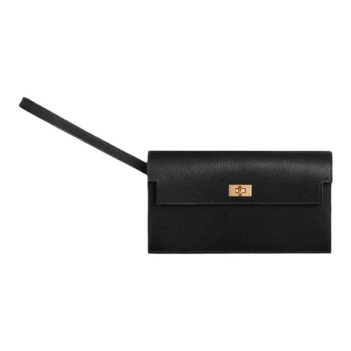 HERMES Kelly Pocket Chamkila шевро Кошелек Женские 89 Черный
