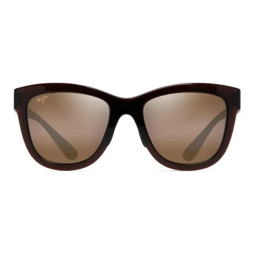 Maui Jim Ацетат Квадратные Солнцезащитные очки Унисекс Коричневый