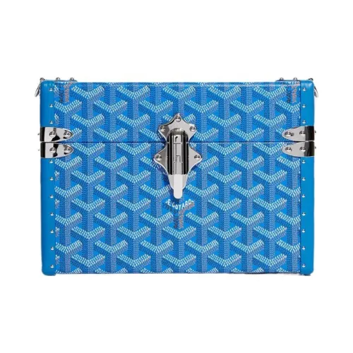 GOYARD Cassette Холст с кожей Комбинированный Основная часть Твердый Чехол Сумка Сумка через плечо Унисекс Синий