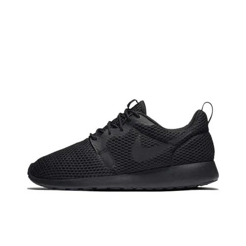 Nike Roshe One Износостойкий и Легкий Низкий Топ Беговые Кроссовки Унисекс Черный