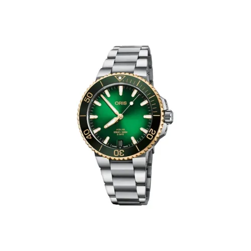 Oris Diving Collection Автоматический Механический Механизм Мужские Часы Часы 41,5 мм Зеленый Циферблат