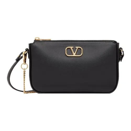 Valentino Vlogo Телячья кожа Сумка через плечо Сумка на плечо Женская Черная