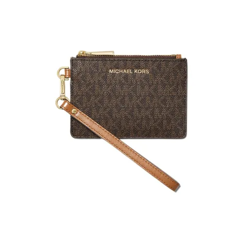 MICHAEL KORS Покрытый холст Кошелек Маленький Унисекс Коричневый