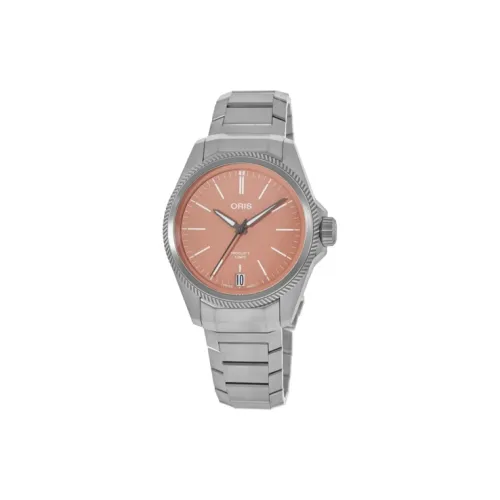 Oris Автоматический Механический Механизм Мужские Часы 39 мм Оранжевый