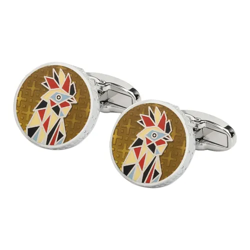 MUSTKOO Медный, Белая сталь, Эмаль, Запонки Мужские