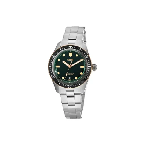 Oris Автоматический Механический Механизм Мужские Часы 40 мм Зеленый