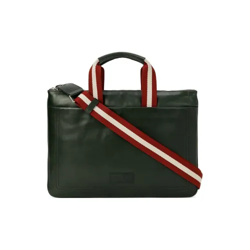 BALLY Кожа Доска Сумка через плечо Сумка Мужская Ink Зеленый