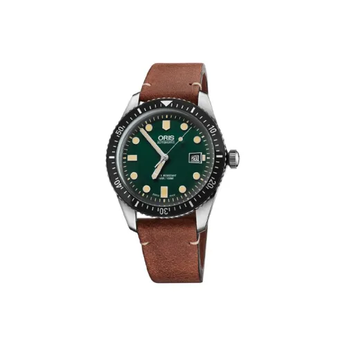 Oris Diving Collection Автоматический Механический Механизм Мужские Часы Часы 42 мм Зеленый Циферблат