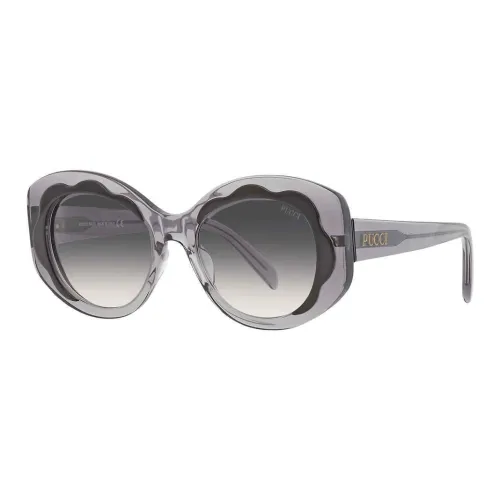 EMILIO PUCCI Нерегулярная форма Солнцезащитные очки Женские Серый