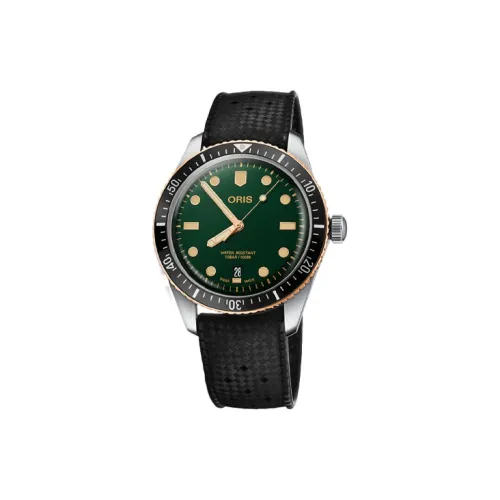 Oris Автоматический Механический Механизм Мужские Часы 40 мм Зеленый