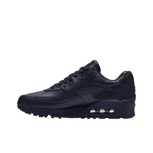Nike Air Max 90 Амортизация Износостойкий Низкий Топ Casual Женский Черный
